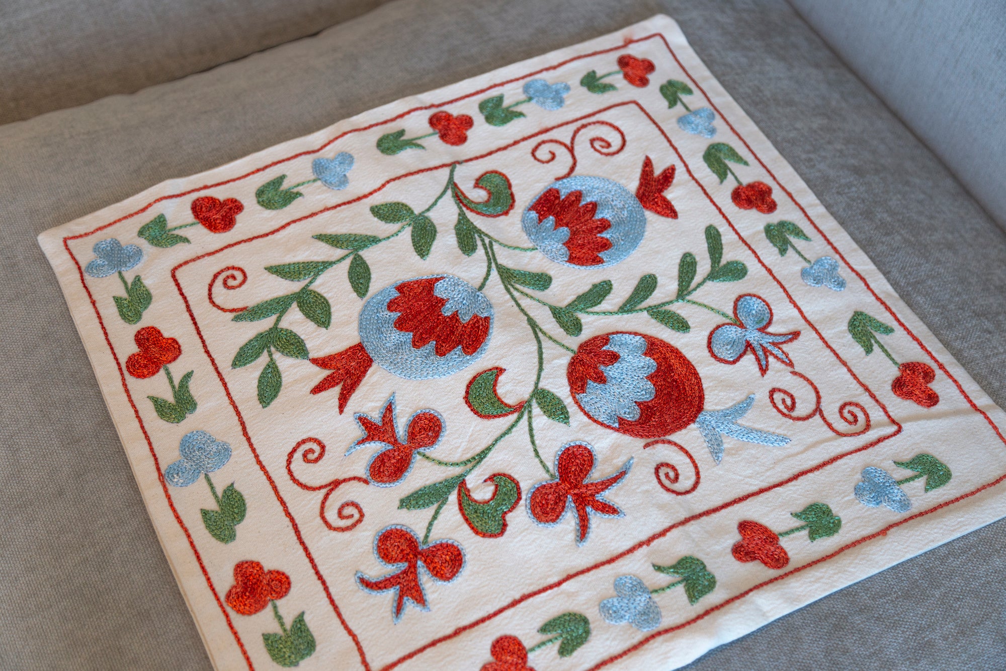 Handmade Uzbek pillowcase